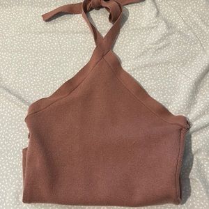 Abercrombie and Fitch Mauve knit bodysuit